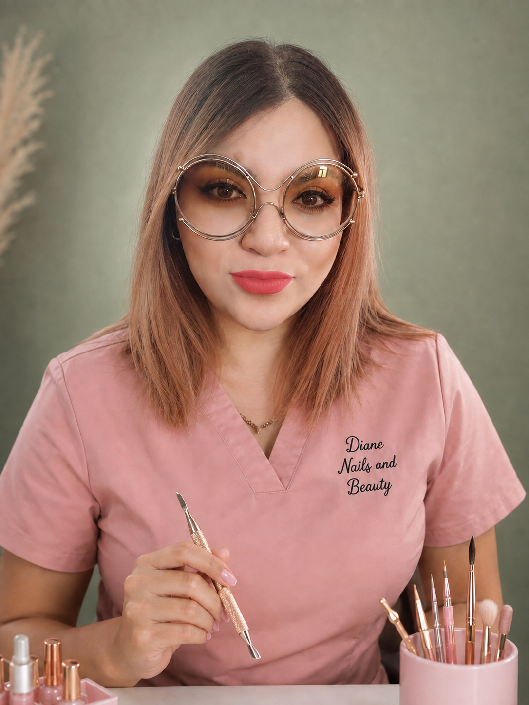 Nancy Lozano, artista de uñas